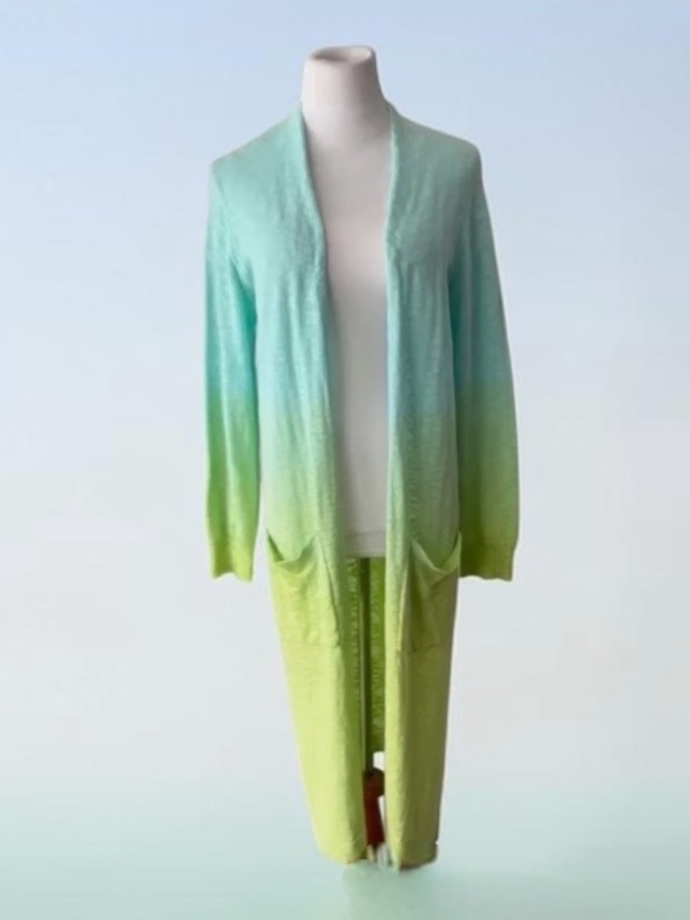 27 MILES MALIBU COTTON OMBRÉ SUMMER DUSTER SWEATER